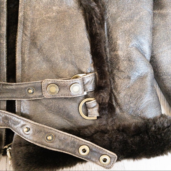 leather bomber jacket - Picture 4 of 14